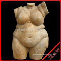 Abstract stone carving sculpture with fat woman YL-C132